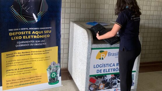 Viracopos faz parceria e instala pontos de coleta de lixo eletrônico
