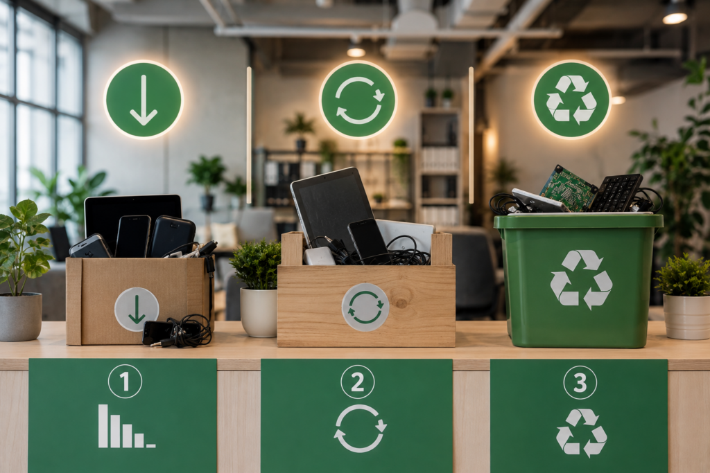 reduzir, reutilizar e reciclar