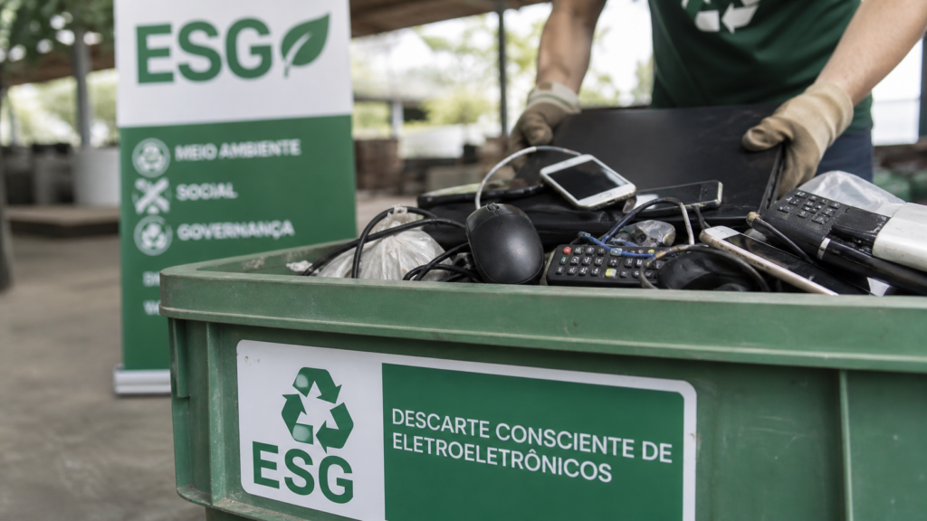 ESG e descarte de eletroeletrônicos: 4 impactos diretos na sua pontuação e nos seus contratos