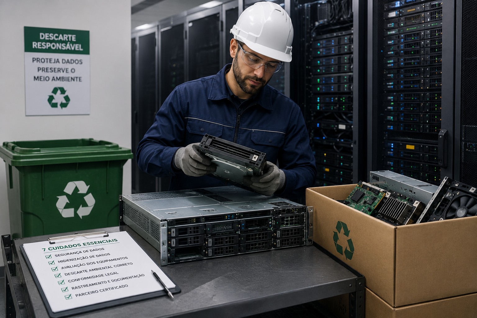 Descarte de servidores e equipamentos de data center: 7 cuidados específicos que sua empresa precisa ter