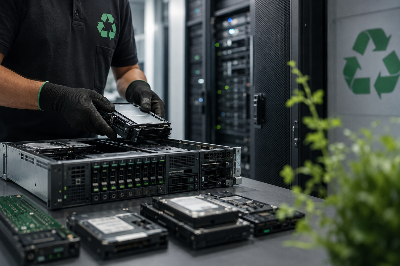 Descarte de servidores: etapas corretas, certificação ambiental e conformidade com PNRS e LGPD