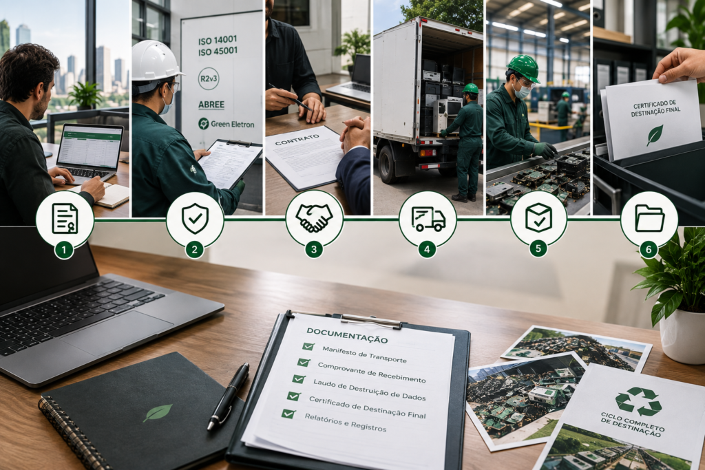 Reciclagem de eletroeletrônicos para empresas: 6 passos para contratar corretamente